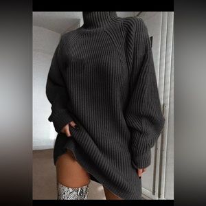 oversized sweater dress